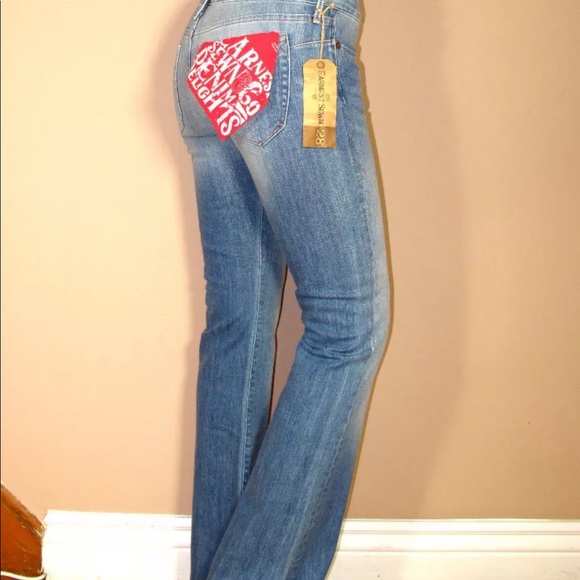 Earnest Sewn Ali Bootcut Y2K Vintage Bootcut Jeans Size 24 25 26 Low Rise New - Picture 2 of 6